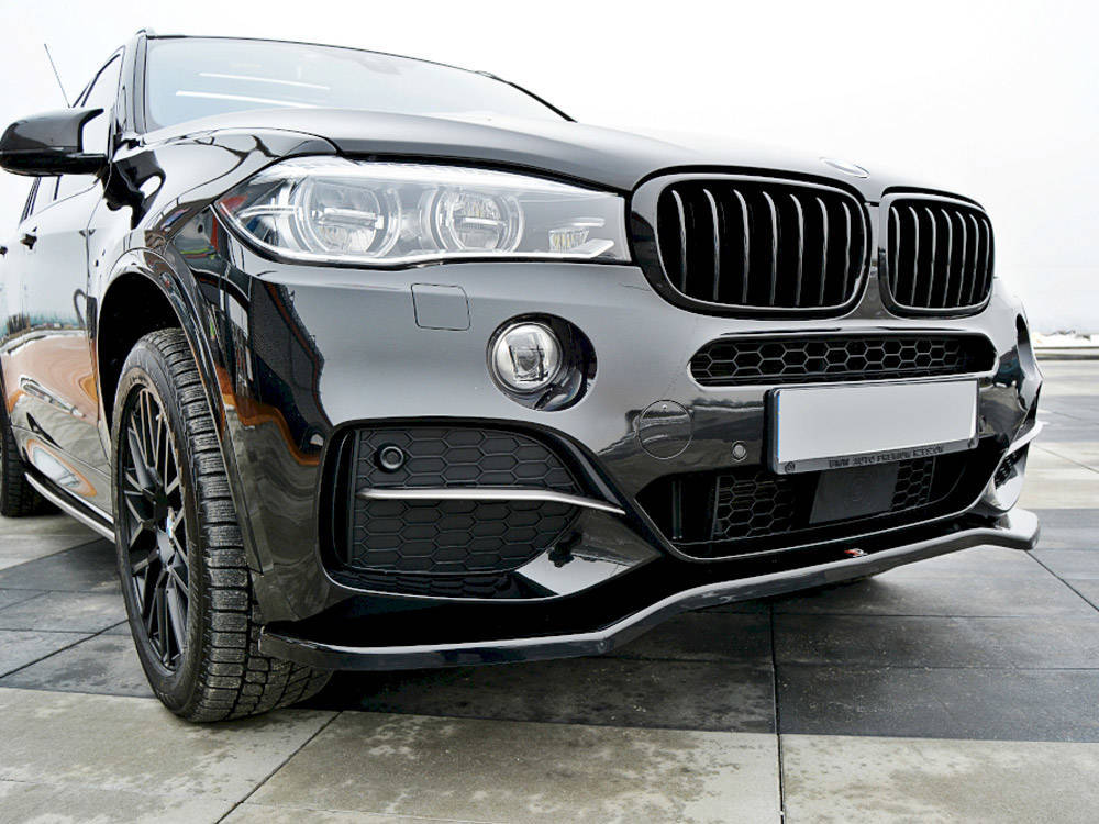 LAME DU PARE-CHOCS AVANT / SPLITTER V.1 BMW X5 F15 M-PACK Gloss Black, Notre Offre \ BMW \ X5 \ F15 [2013-2018]