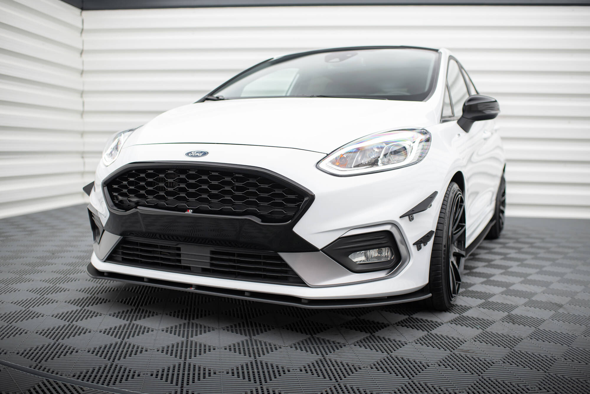 Sport Durabilité Lame Du Pare-Chocs Avant + Flaps Ford Fiesta Mk8 ST /  ST-Line