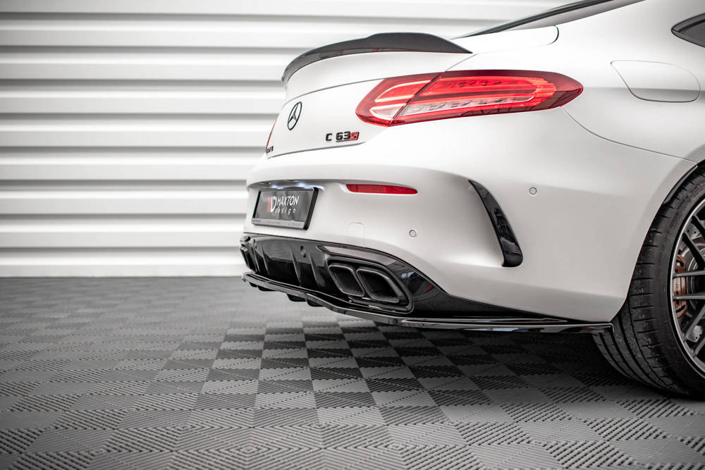 Arriere Splitter (avec une barre verticale) Mercedes-AMG C 63AMG Coupe AMG Aero Pack C205 Facelift