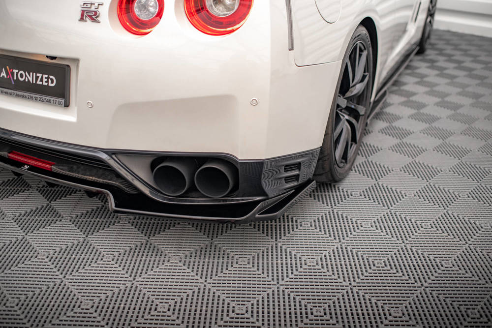 Arriere Splitter (avec une barre verticale) Nissan GTR R35 Facelift