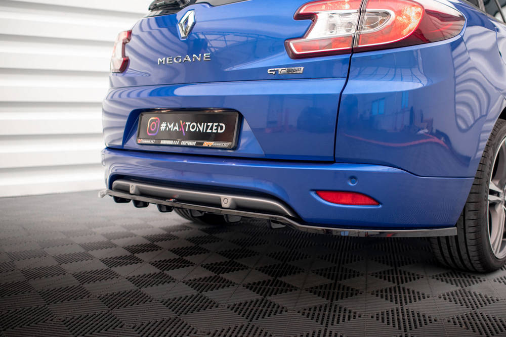 Arriere Splitter (avec une barre verticale) Renault Megane GT Line Grandtour Mk3 Facelift