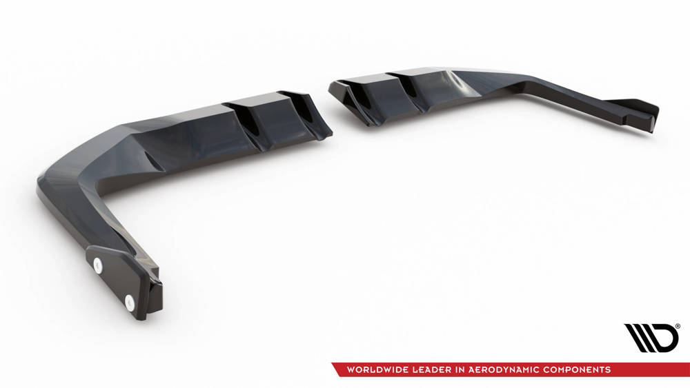 Arriere Splitter (avec une barre verticale) V.1 + Flaps Honda Civic Type-R Mk 11