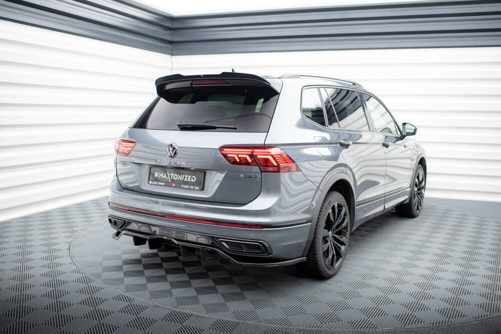 Arriere Splitter (avec une barre verticale) Volkswagen Tiguan Allspace R-Line Mk2 Facelift