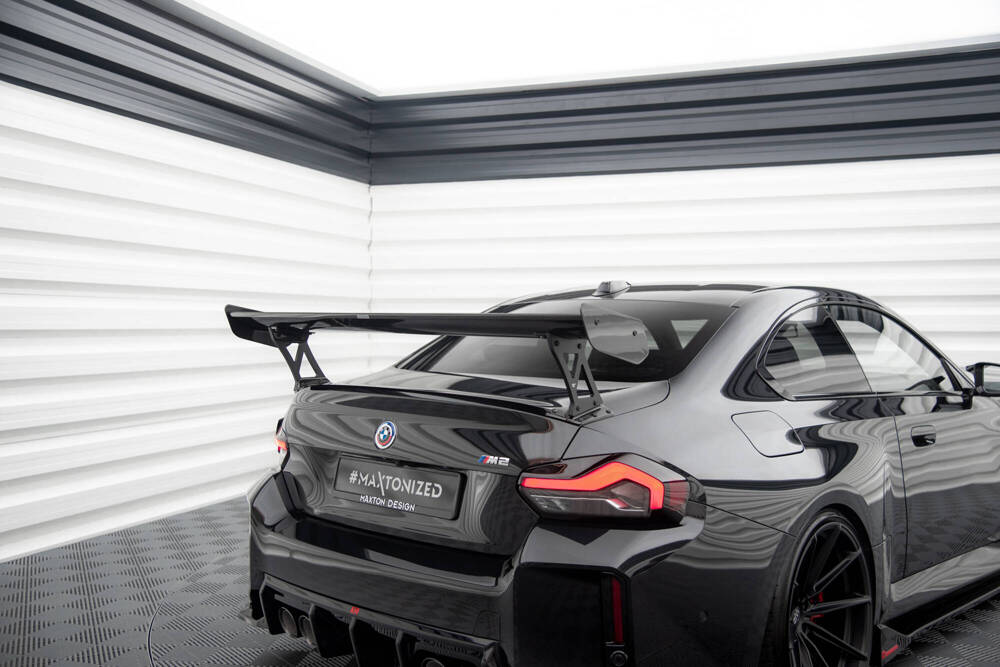 Carbon Fiber Spoiler With External Brackets Uprights BMW M2 G87 / M240i / 2 M-Pack / 2 Standard G42