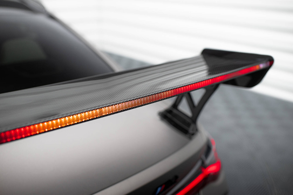 Carbon Spoiler With External Brackets Uprights + LED BMW M4 G82 / M440i G22 / 4 M-Pack G22