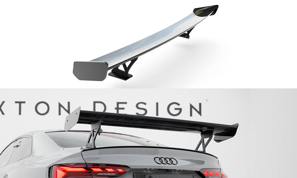 Carbon Spoiler With External Brackets Uprights V.1 Audi A5 / A5 S-Line / S5 / RS5 Coupe F5 / F5 Facelift