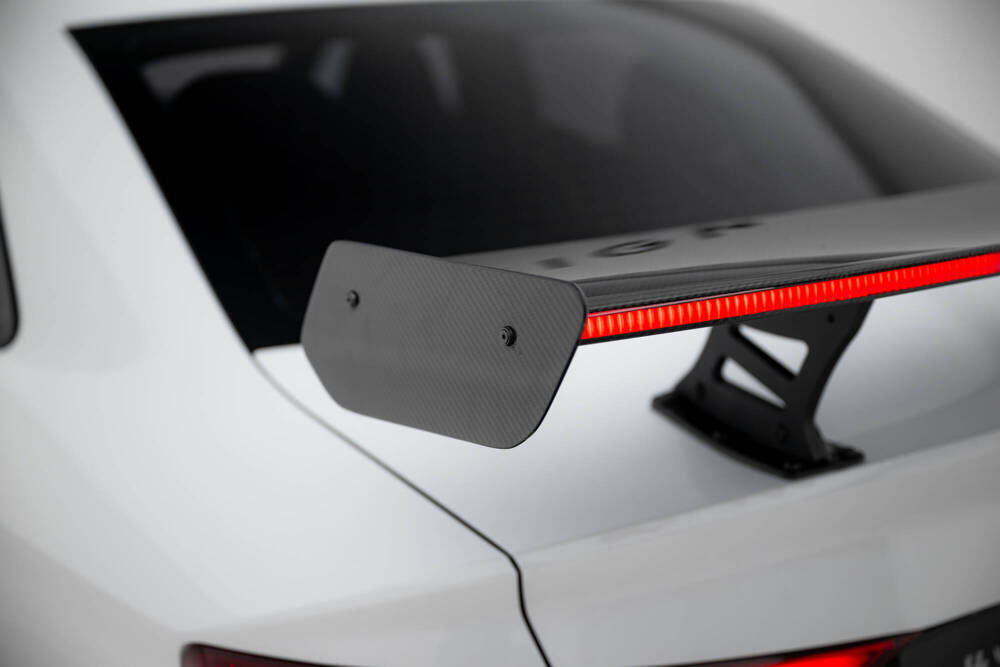 Carbon Spoiler With Internal Brackets Uprights + LED Audi A3 / A3 S-Line / S3 / RS3 Sedan 8V / 8V Facelift