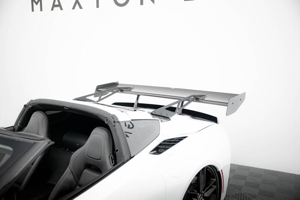 Carbon Spoiler With Upper Swan Mounting + LED Chevrolet Corvette Stingray / Grand Sport C7