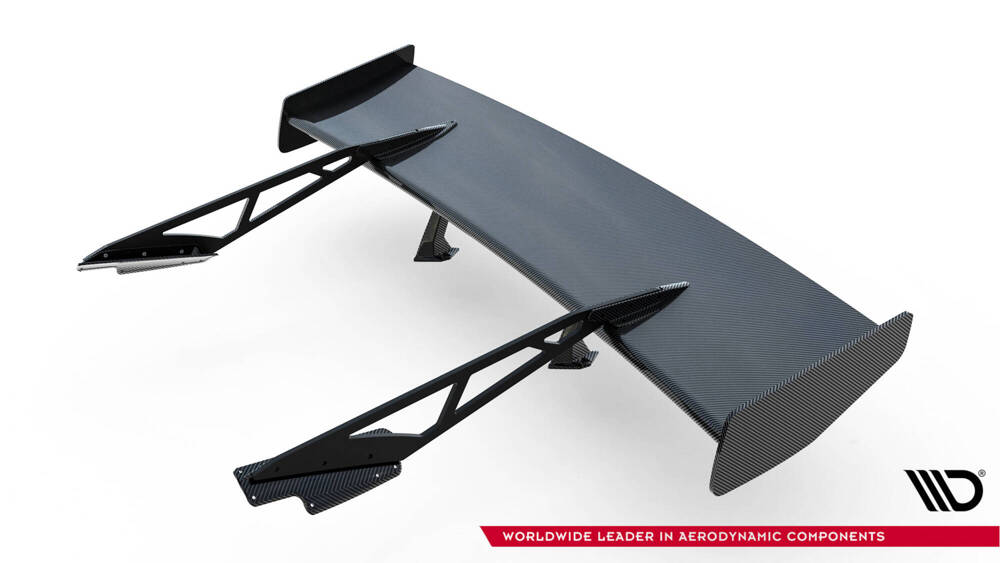 Carbon Spoiler With Upper Swan Mounting + LED Chevrolet Corvette Stingray / Grand Sport C7