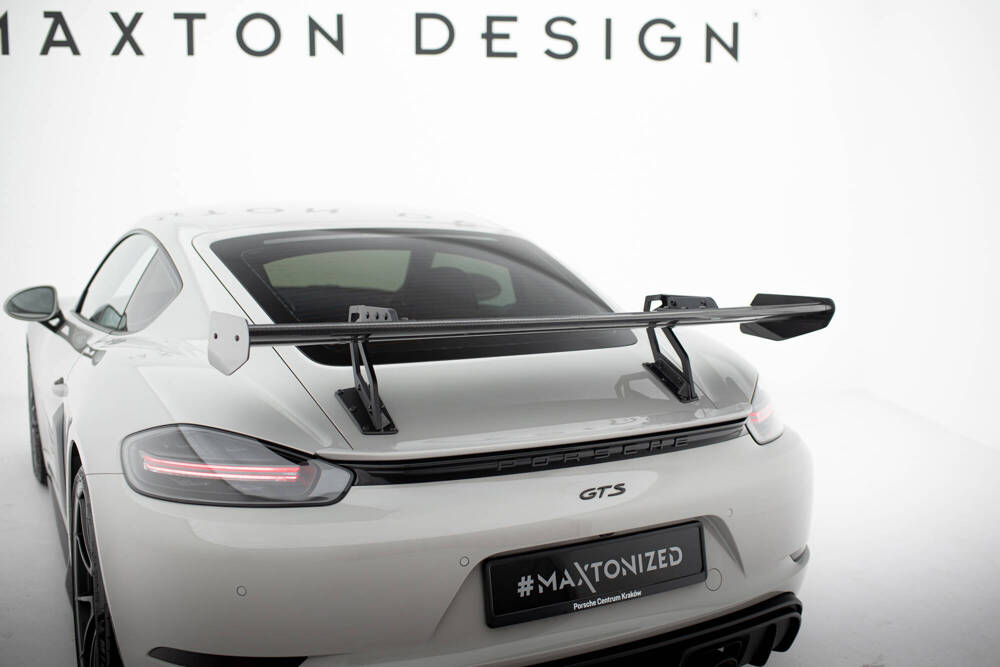 Carbon Spoiler With Upper Swan Mounting  V.2 Porsche 718 Cayman 982c