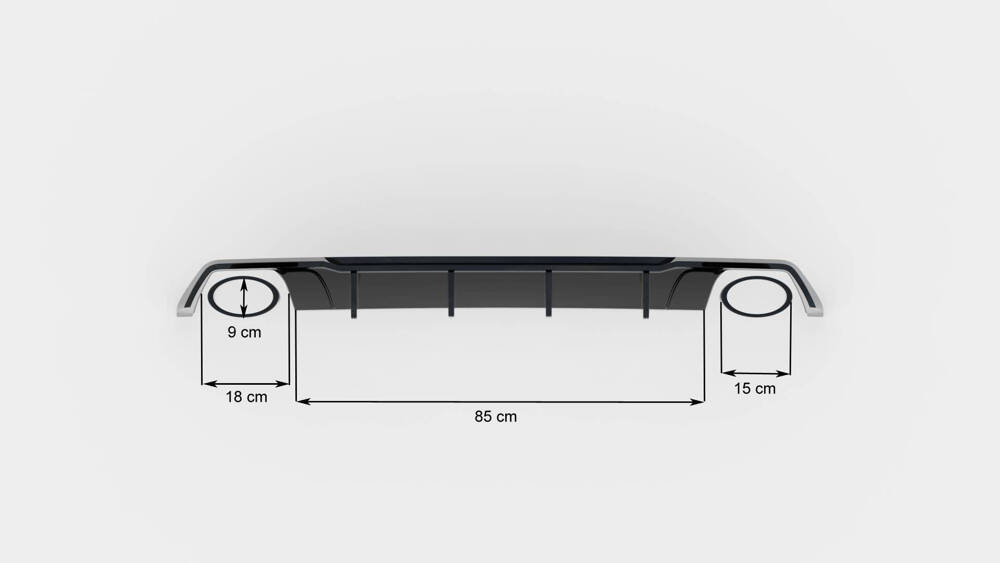 Diffuseur Arrière Complet V.2 Seat Leon Cupra ST Mk3 FL