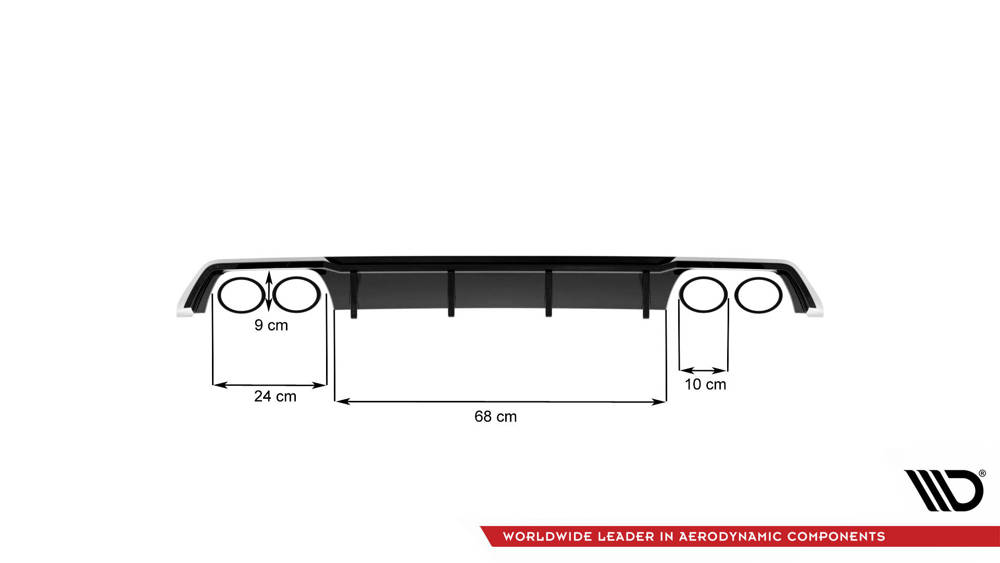 Diffuseur Arrière Complet V.3 Seat Leon Cupra ST Mk3 FL