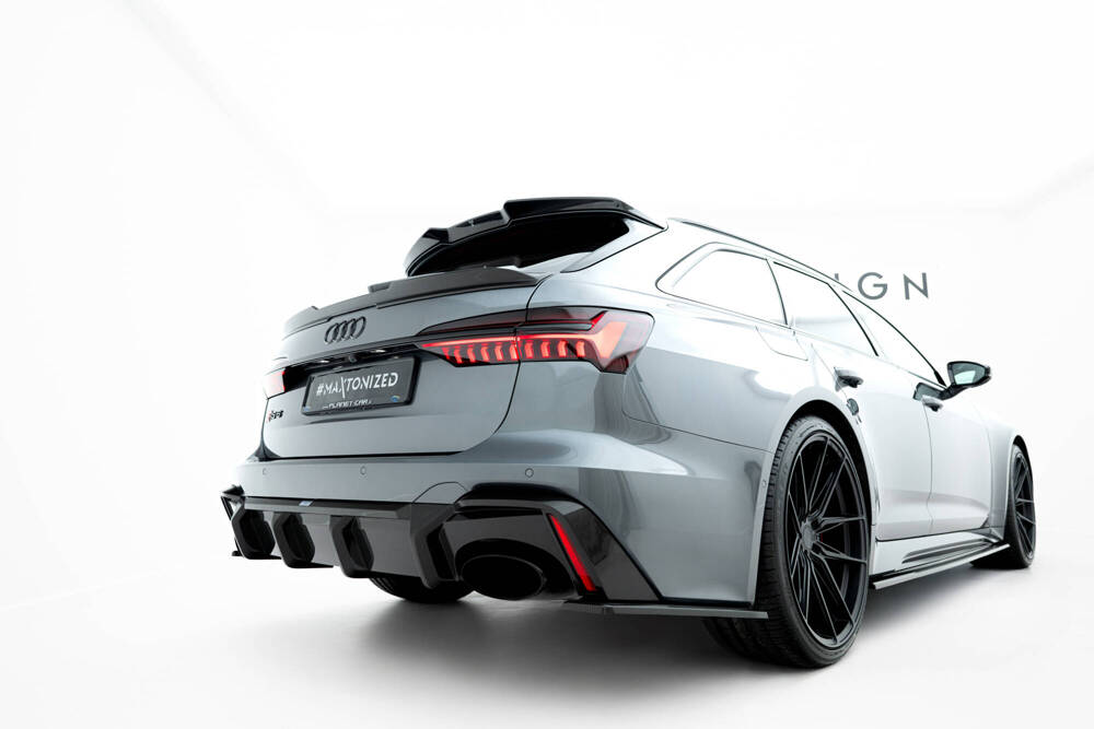 Fibre de Carbone Diffuseur Arrière Audi RS6 / RS7 C8   (version without towbar)