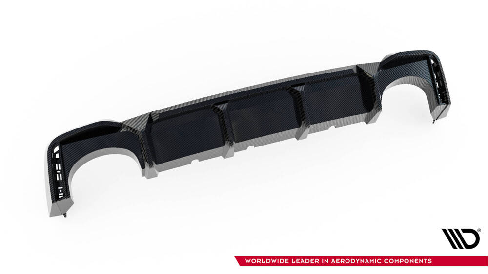 Fibre de Carbone Diffuseur Arrière Audi RS6 / RS7 C8   (version without towbar)