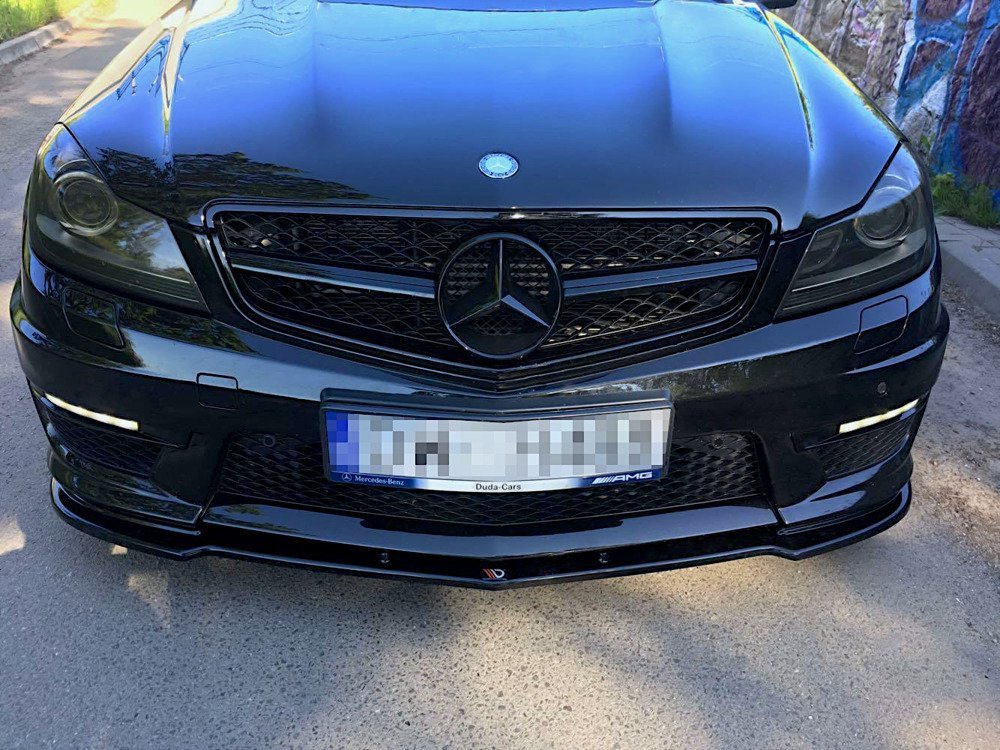 LAME DU PARE-CHOCS AVANT / SPLITTER Mercedes-Benz C63 AMG Sedan / Estate W204 Facelift / S204 Facelift