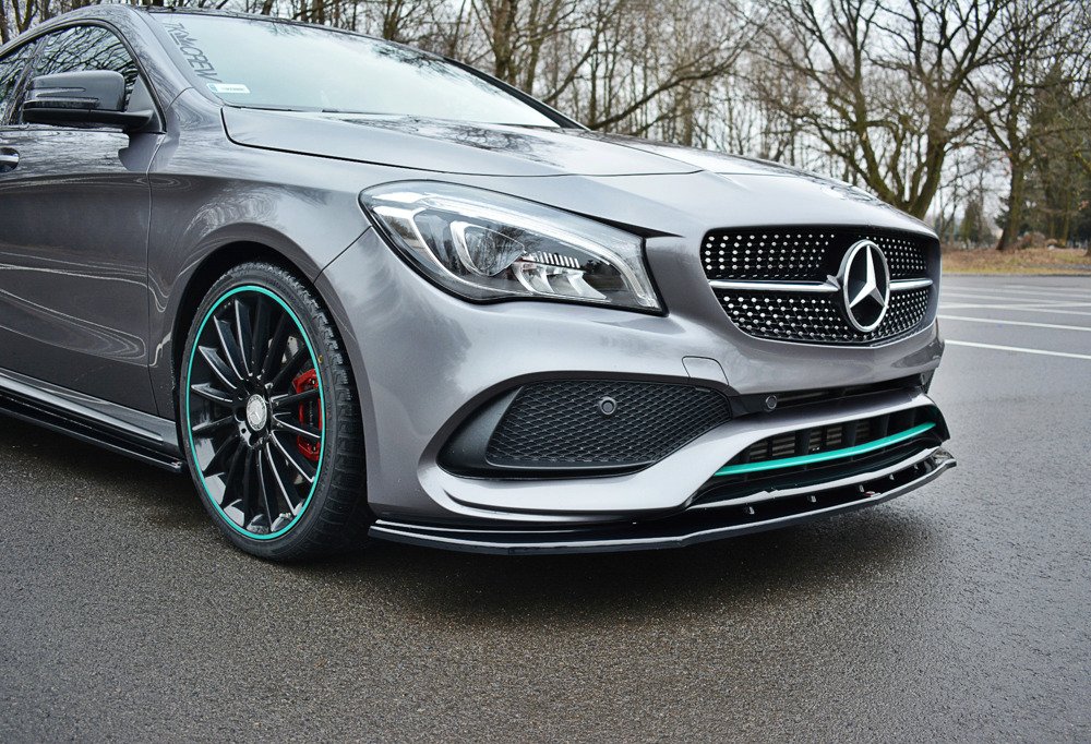 LAME DU PARE-CHOCS AVANT / SPLITTER V.1 MERCEDES-BENZ CLA C117 AMG-LINE FACELIFT