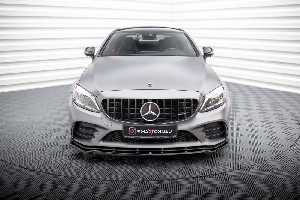 Lame Du Pare-Chocs Avant V.2 Mercedes-AMG C43 Coupe / Cabrio / Sedan / Estate C205 / A205 / W205 / S205 Facelift