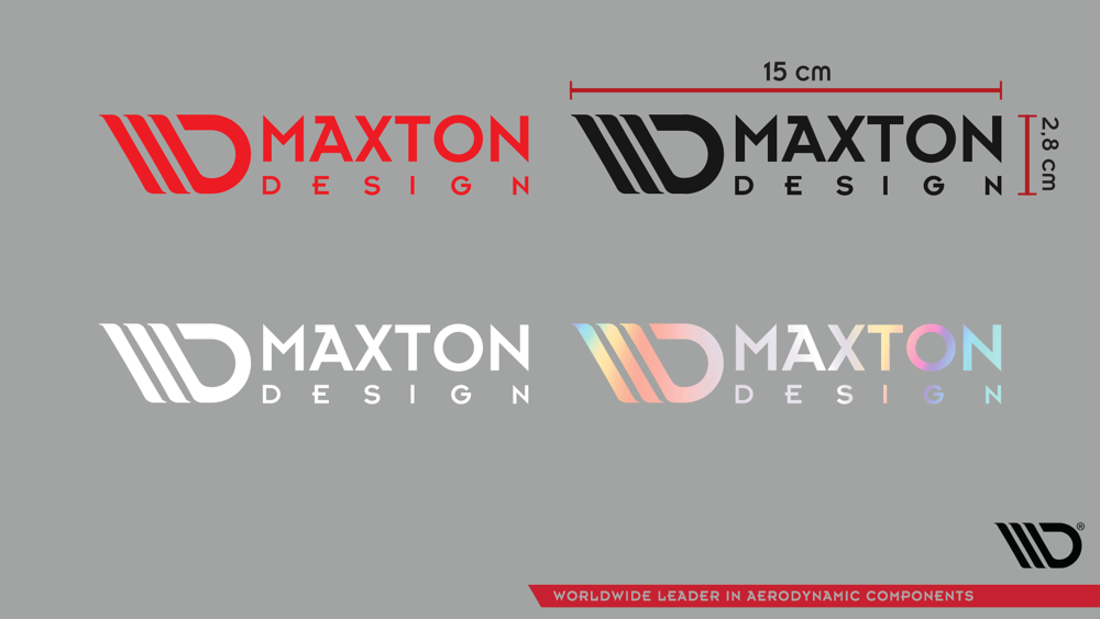 Maxton Sticker Black 05 Petit autocollant de logo 15x2,8 cm noir