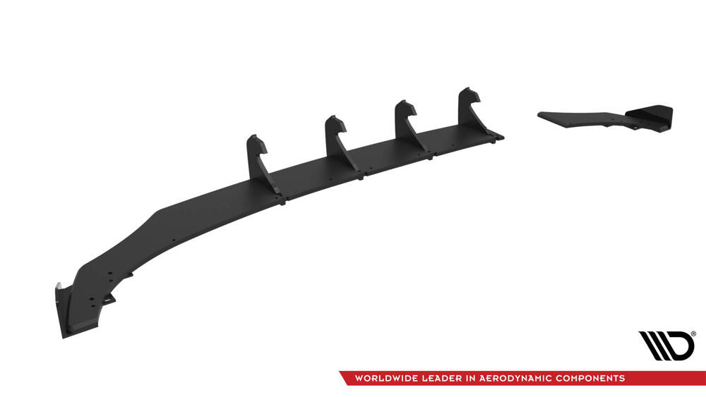 Street Pro Central Diffuseur Arriere + Flaps Volkswagen Polo GTI Mk6 Facelift