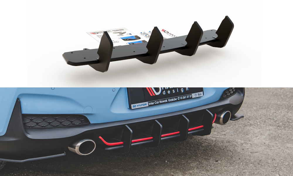 Street Pro Central Diffuseur Arriere V.2 Hyundai I30 N Mk3 Hatchback