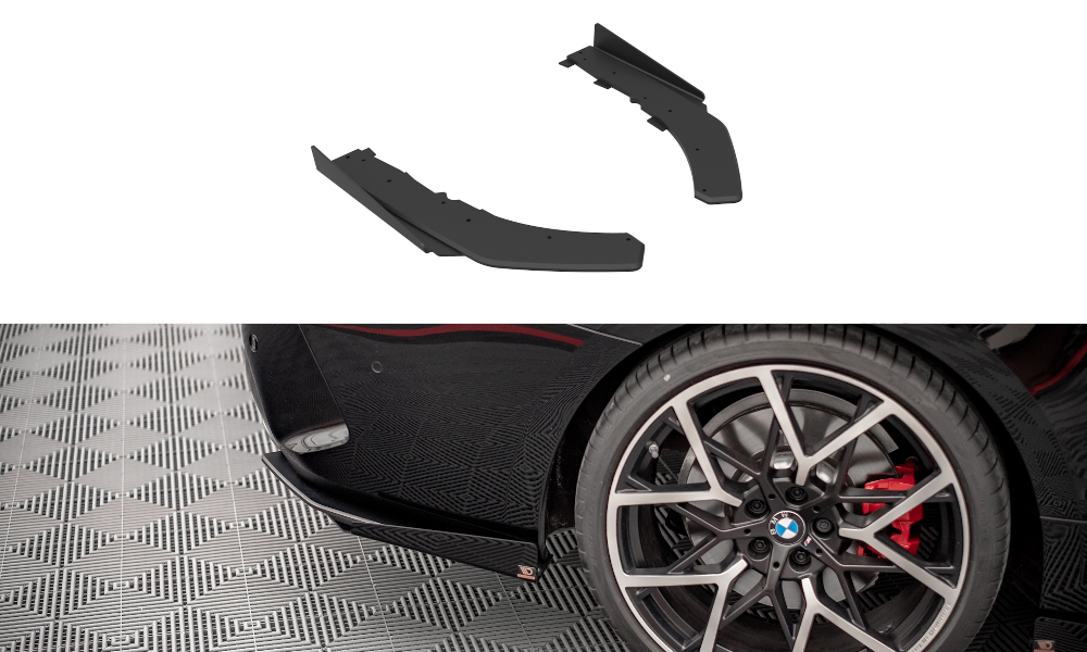 Street Pro Lame Du Pare Chocs Arriere + Flaps BMW 4 M-Pack G22 / G23 / G22 Facelift / G23 Facelift