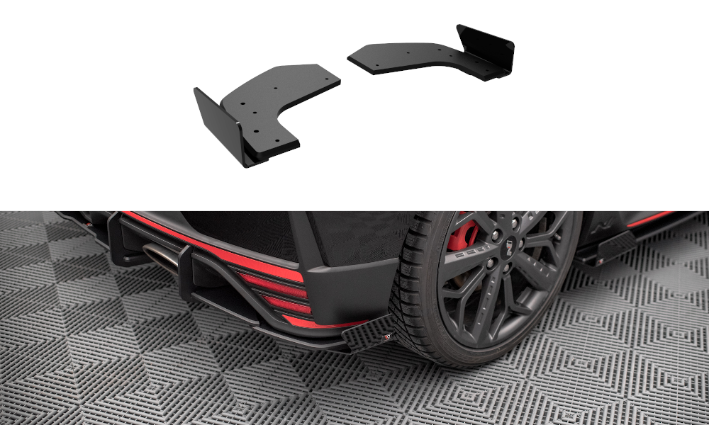 Street Pro Lame Du Pare Chocs Arriere + Flaps Hyundai I20 N Mk3