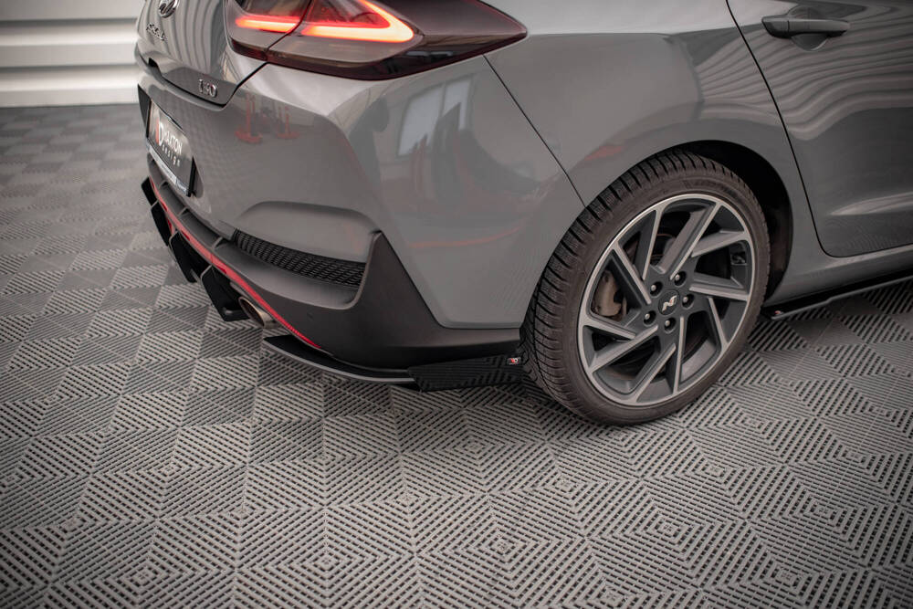 Street Pro Lame Du Pare Chocs Arriere + Flaps Hyundai I30 Fastback N-Line Mk3 Facelift