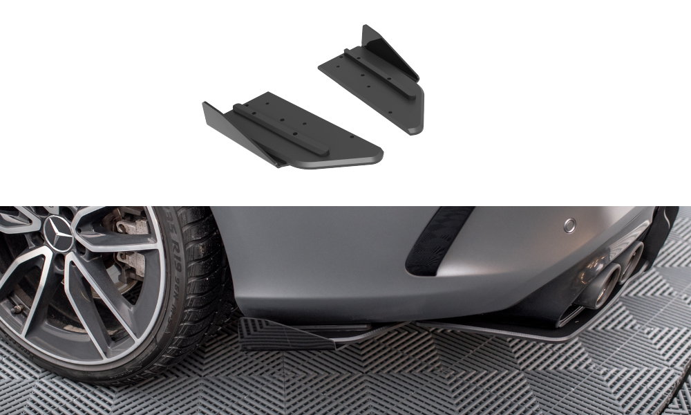 Street Pro Lame Du Pare Chocs Arriere + Flaps Mercedes-AMG C43 Coupe / Cabrio C205  Facelift / A205 Facelift