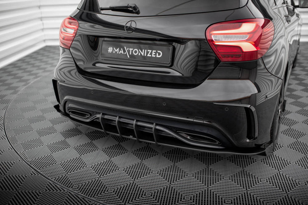 Street Pro Lame Du Pare Chocs Arriere + Flaps Mercedes-Benz A AMG-Line W176 Facelift