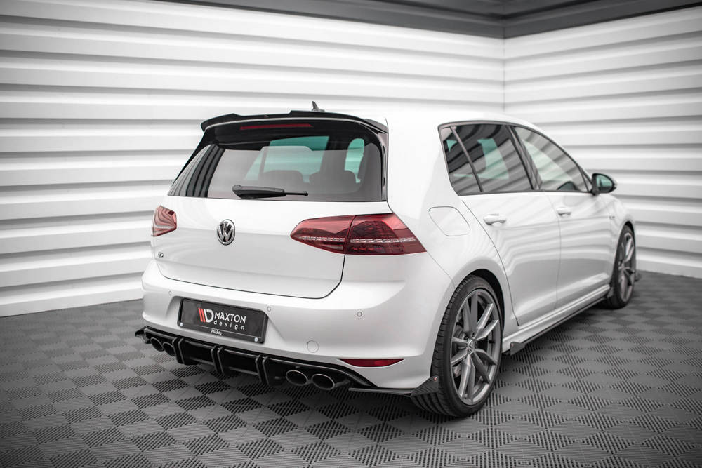 Street Pro Lame Du Pare Chocs Arriere + Flaps Volkswagen Golf R Mk7