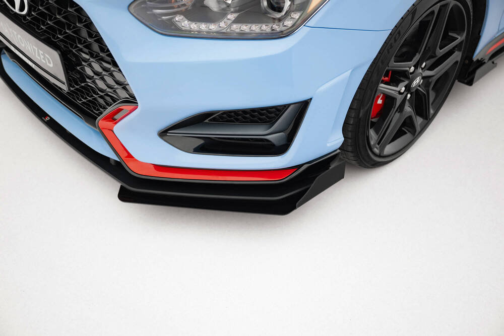 Street Pro Lame Du Pare-Chocs Avant  + Flaps Hyundai Veloster N Mk2