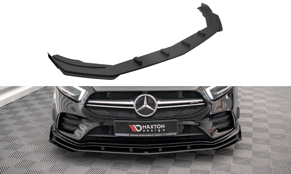 Street Pro Lame Du Pare-Chocs Avant  + Flaps Mercedes A35 AMG / AMG-Line Aero Pack W177 