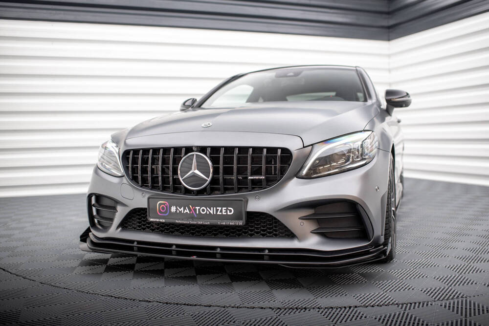 Street Pro Lame Du Pare-Chocs Avant  + Flaps Mercedes-AMG C43 Coupe / Cabrio C205  Facelift / A205 Facelift