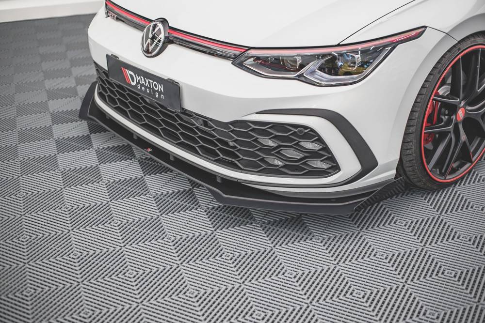 Street Pro Lame Du Pare-Chocs Avant + Flaps Volkswagen Golf GTI / GTE / GTD / R-Line Mk8