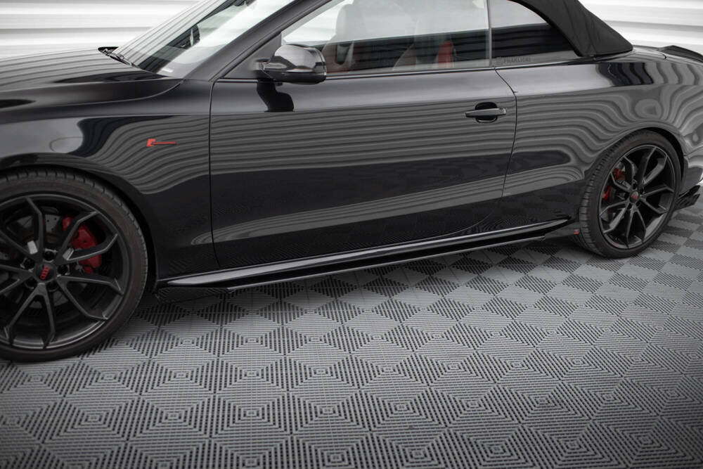 Street Pro Rajouts Des Bas De Caisse + Flaps Audi A5 / A5 S-Line / S5 Coupe / Cabrio 8T / 8T Facelift