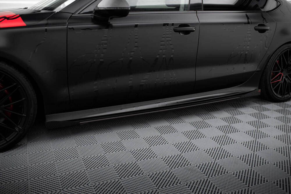 Street Pro Rajouts Des Bas De Caisse + Flaps Audi RS7 C7