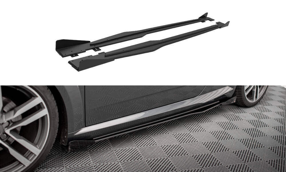 Street Pro Rajouts Des Bas De Caisse + Flaps Audi TT S / S-Line 8S