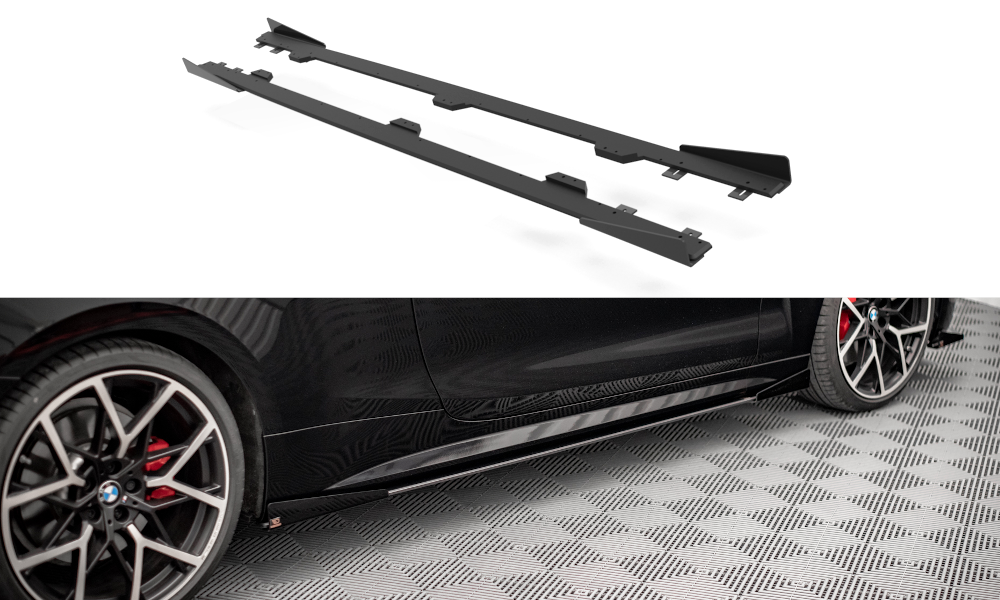 Street Pro Rajouts Des Bas De Caisse + Flaps BMW 4 M-Pack / M440i G22 / G23 / G22 Facelift / G23 Facelift