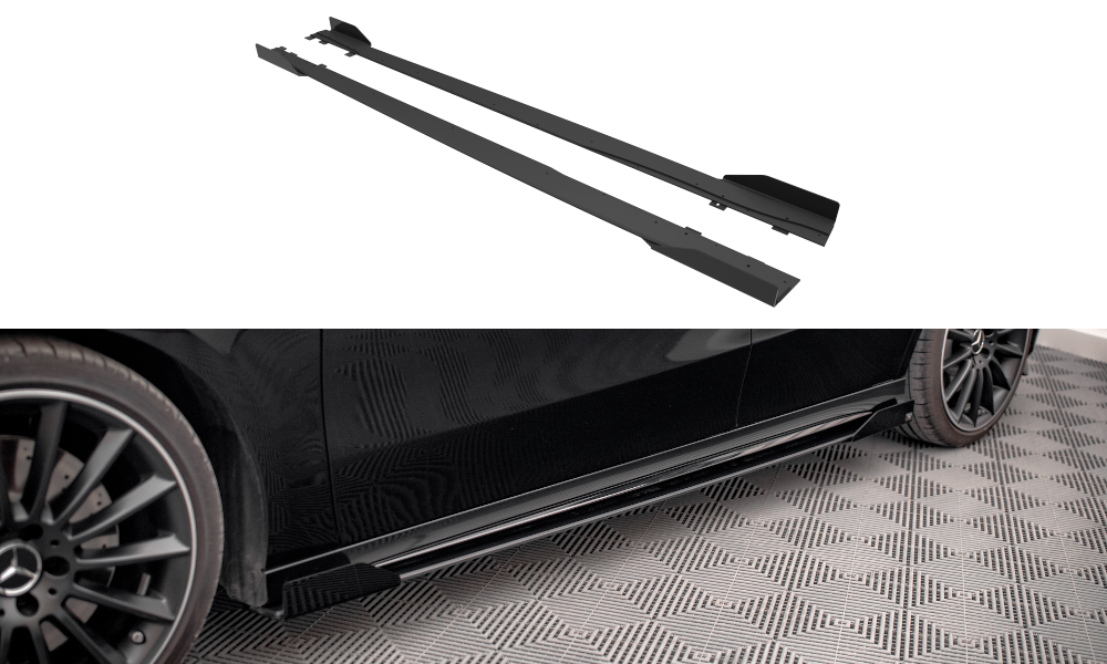 Street Pro Rajouts Des Bas De Caisse + Flaps Mercedes A35 AMG / AMG-Line Aero Pack W177 