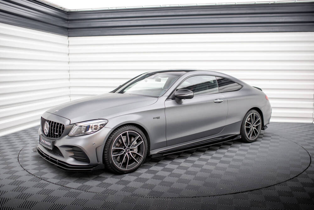 Street Pro Rajouts Des Bas De Caisse + Flaps Mercedes-AMG C43 Coupe / Cabrio C205  Facelift / A205 Facelift