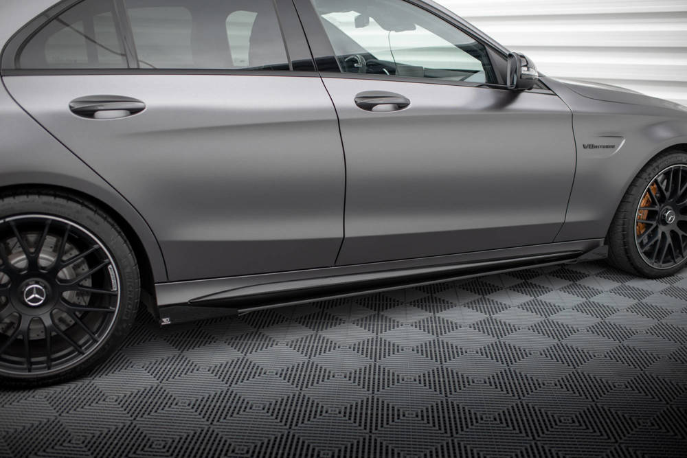 Street Pro Rajouts Des Bas De Caisse + Flaps Mercedes-AMG C63 Sedan / Estate W205 Facelift