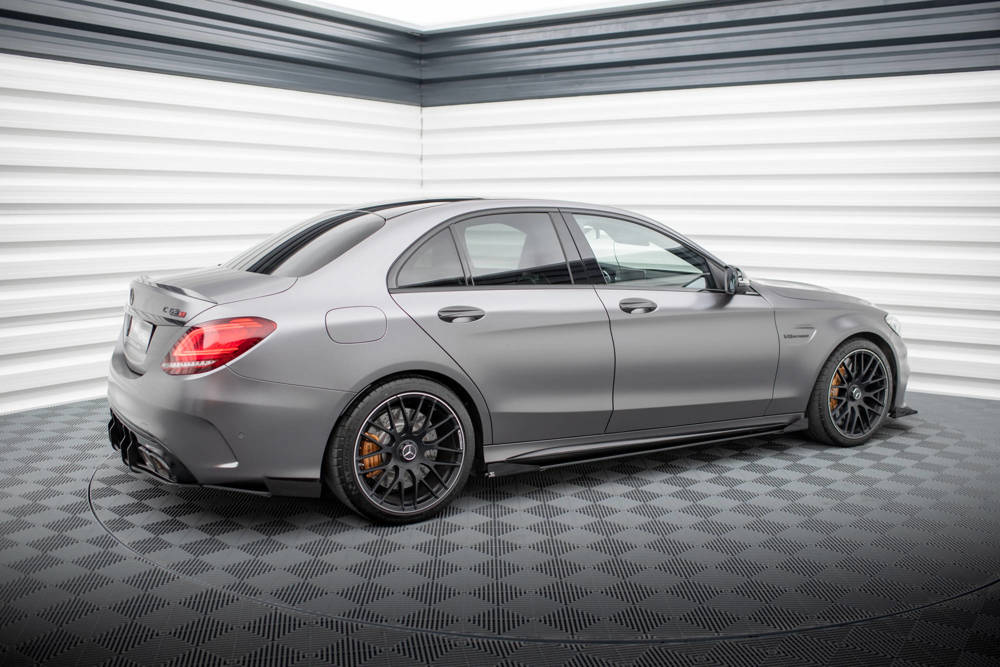 Street Pro Rajouts Des Bas De Caisse + Flaps Mercedes-AMG C63 Sedan / Estate W205 Facelift