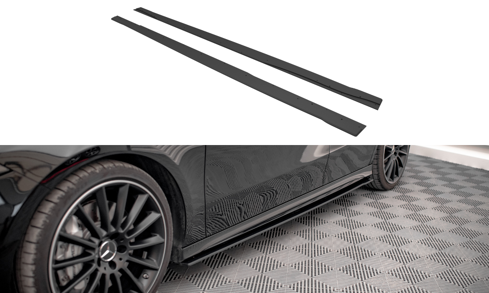 Street Pro Rajouts Des Bas De Caisse Mercedes A35 AMG / AMG-Line Aero Pack W177 