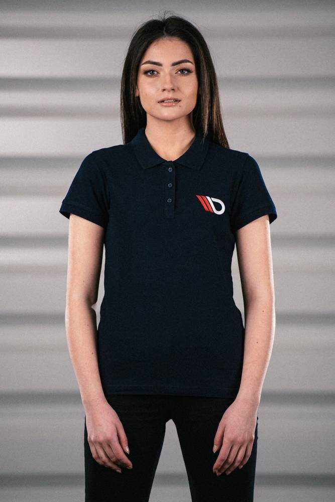 Womens Navy Blue Polo shirt