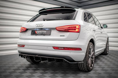 Arriere Splitter (avec une barre verticale) Audi Q3 Sport 8U Facelift