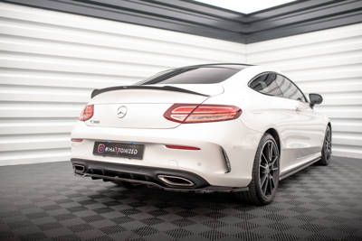 Arriere Splitter (avec une barre verticale) Mercedes-Benz C Coupe AMG-Line C205 Facelift