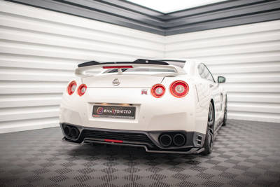 Arriere Splitter (avec une barre verticale) Nissan GTR R35 Facelift