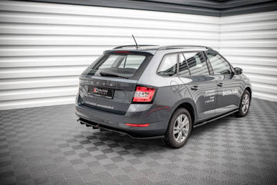 Arriere Splitter (avec une barre verticale) Skoda Fabia Combi Mk3 Facelift