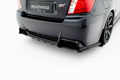 Arriere Splitter (avec une barre verticale) Subaru Impreza WRX STI Mk3 Facelift