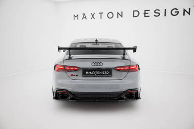 Carbon Spoiler With External Brackets Uprights V.2 Audi A5 / A5 S-Line / S5 / RS5 Coupe F5 / F5 Facelift